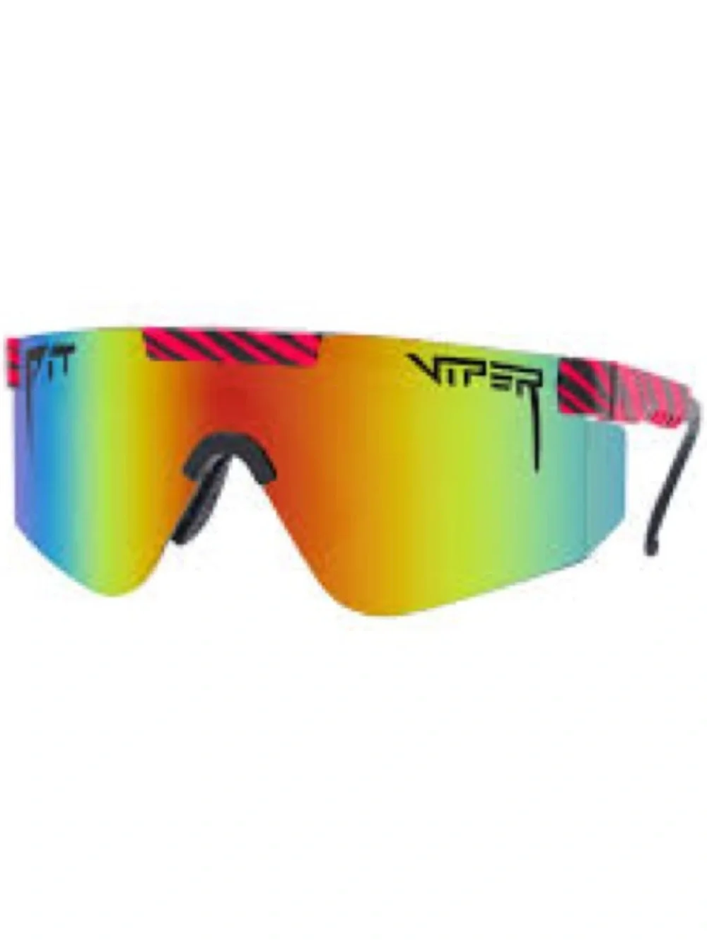Pit Viper The Hot Tropics 2000 Sunglasses Mirrored Lens Hot Pink & Black Unisex